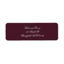 Elegant Script Return Address Labels