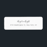 Étiquette Élégant stylé tendance unique écriture manuscrite<br><div class="desc">Vous recherchez une belle calligraphie avec une écriture esthétique ? Ce design simple et attrayant est fait pour vous. Ce produit impressionne immédiatement ceux qui le voient. Le design raffiné et de bon goût reflétera immédiatement la qualité de votre relation et de votre famille.</div>