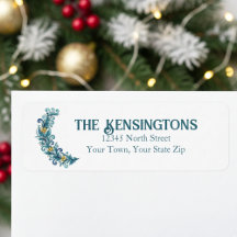 Élégant Swag Wreath Adresse de retour