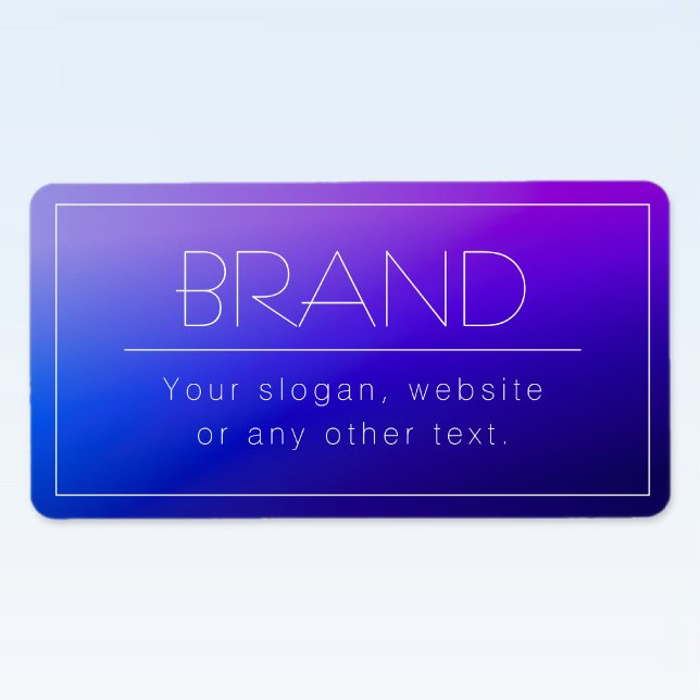 Étiquette Élégant texte modifiable et couleur violet moderne (Créateur téléchargé)