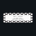 Étiquette Elegant vintage baubles retro Christmas<br><div class="desc">Elegant vintage baubles retro Christmas holiday address labels.  Background color can be customized. Part of a coordinating collection.</div>