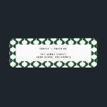 Étiquette Elegant vintage baubles retro Christmas<br><div class="desc">Elegant vintage baubles retro Christmas holiday address labels.  Background color can be customized. Part of a coordinating collection.</div>