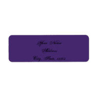 Élégant violet gothique Mariage de nuit Posh Étiqu