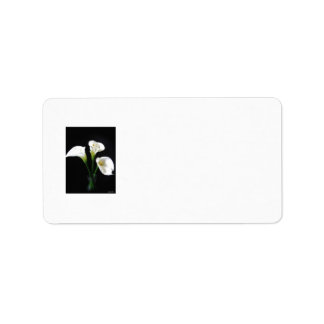 Étiquette Elégante Calla Lily Fleurs 10
