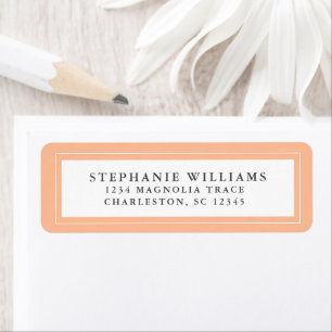Étiquette Élégante calligraphie de mariage RSVP Tendance pêc