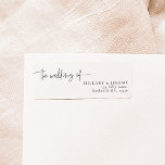 Étiquette Élégante calligraphie le mariage de l'adresse de r<br><div class="desc">Où Dreams Meet Elegance Élevez votre journée spéciale avec notre ensemble enchanteur de papeterie, méticuleusement conçu pour insuffler à votre mariage de fantaisie et de grâce. Des invitations délicates aux cartes de lieux exquises, cette collection est une symphonie de calligraphie complexe et de design intemporel. Créez une célébration qui vous...</div>