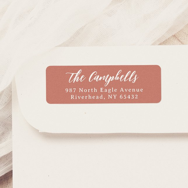 Étiquette Élégante calligraphie Typographie classique Terrac (Créateur téléchargé)