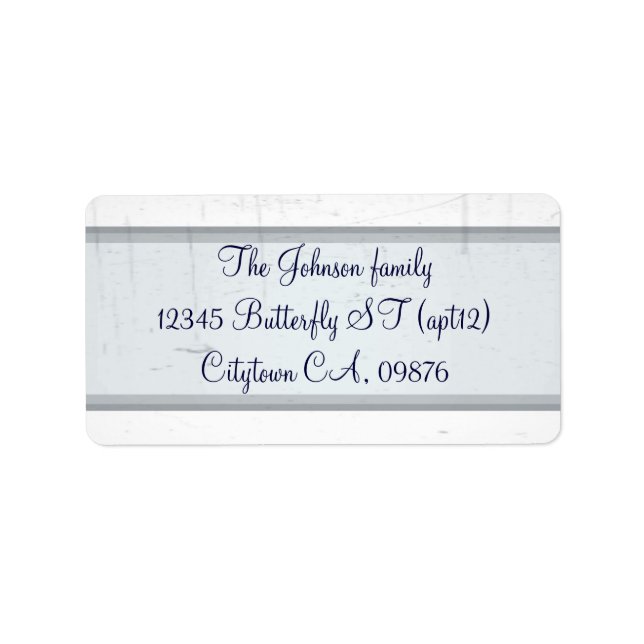 Étiquette Élégante mode ancienne (Devant)