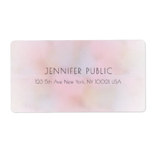 Étiquette Elégante tendance Pastel Colors Modèle moderne
