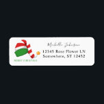 Étiquette Elf Casquette Christmas Retourner l'adresse Label<br><div class="desc">Célébrez la saison des Fêtes de Noël avec plaisir Elf Casquette Retourner les étiquettes d'adresse. Choisissez le type de police que vous voulez utiliser pour votre nom.</div>