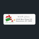 Étiquette Elf Casquette Christmas Retourner l'adresse Label<br><div class="desc">Célébrez la saison des Fêtes de Noël avec plaisir Elf Casquette Retourner les étiquettes d'adresse. Choisissez le type de police que vous voulez utiliser pour votre nom.</div>