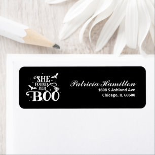 Étiquette Elle a trouvé sa Boo Halloween Fête de mariage