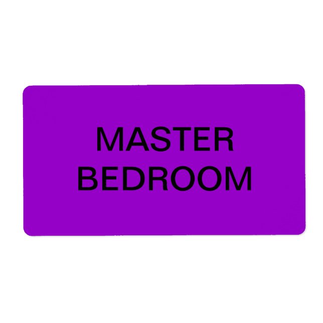 Étiquette Emballage et déplacement de la chambre (Devant)