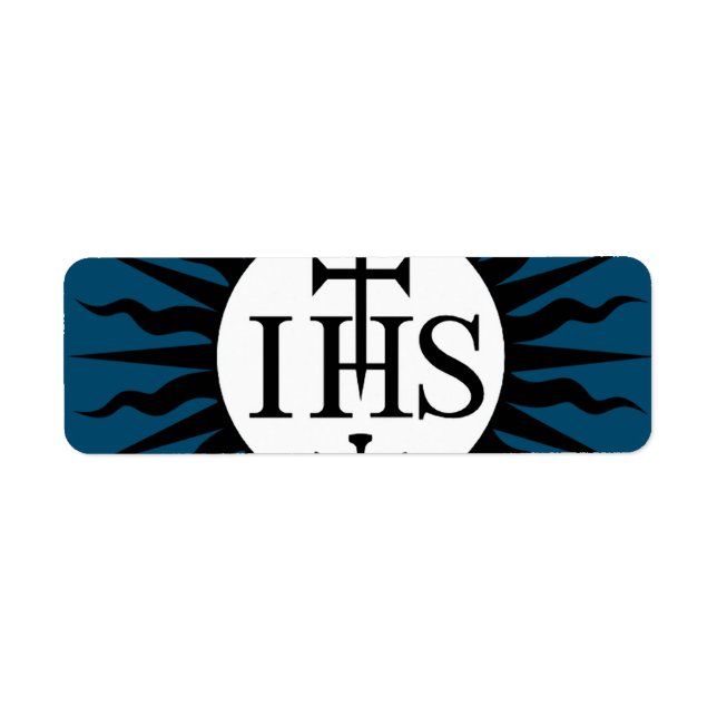 Étiquette Emblème de la Société de Jésus (Devant)
