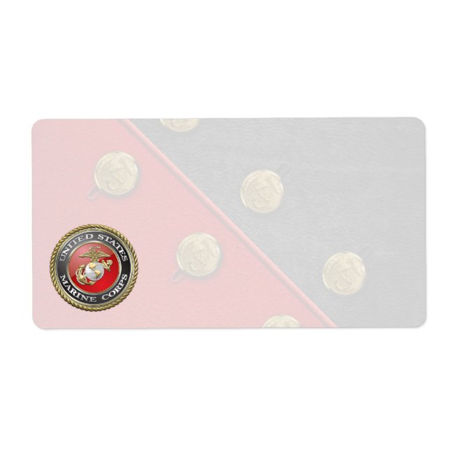 Étiquette Emblème et uniforme USMC [3D] (Devant)