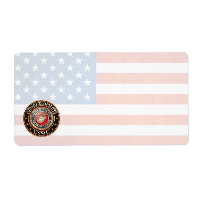 Étiquette Emblème USMC [Edition spéciale] [3D] (Devant)