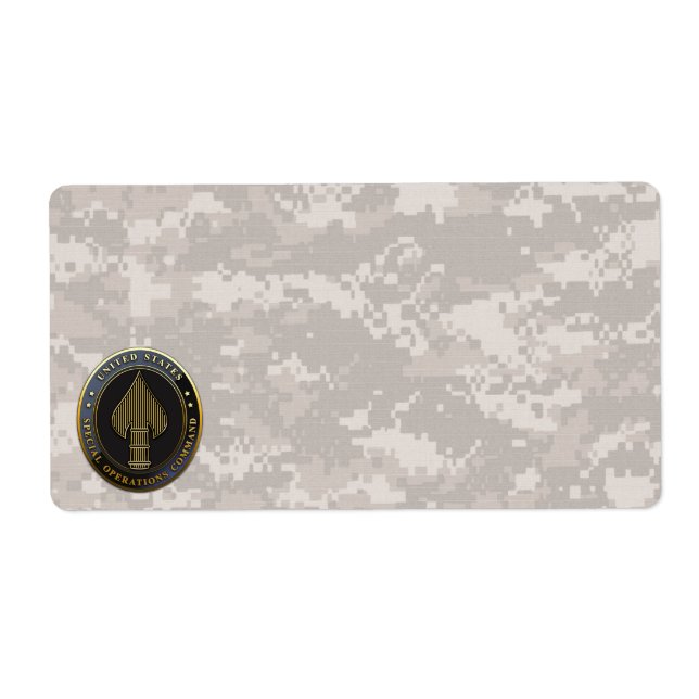 Étiquette Emblème USSOCOM (Devant)