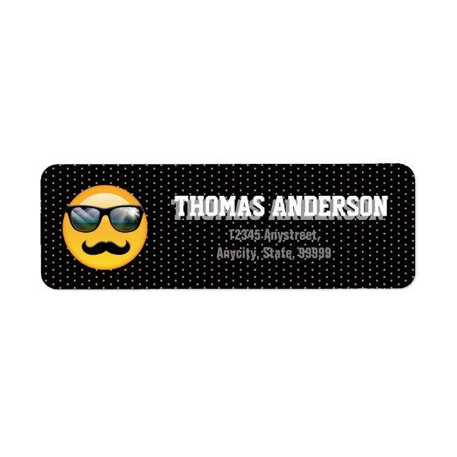 Étiquette Emoji Super Shady ID230 (Devant)