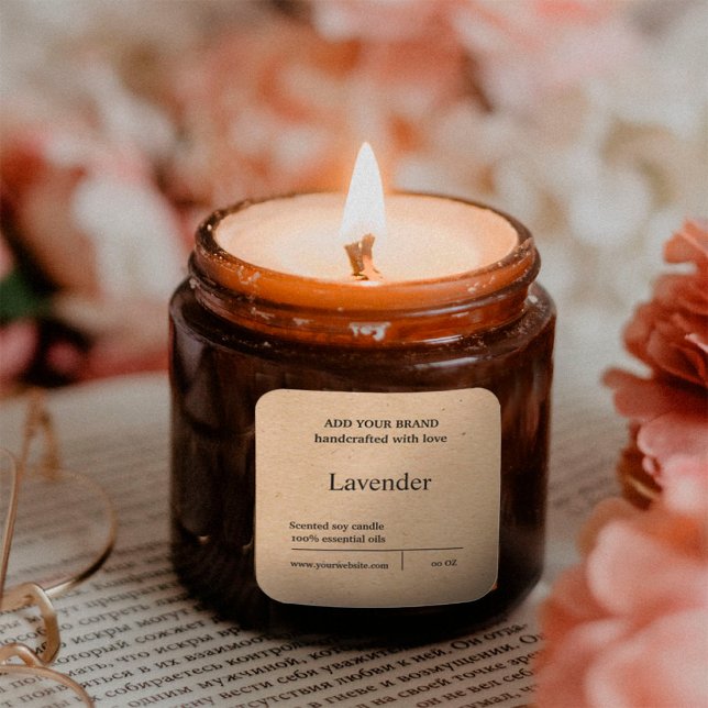 Étiquette en papier minimaliste moderne (Créateur téléchargé)