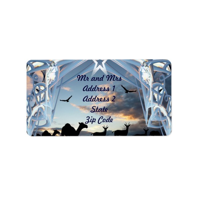 Étiquette En route pour Bethléem ! (Devant)