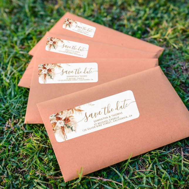 Étiquette En-tête de retour de mariage à l'occasion de l'enr (Créateur téléchargé)