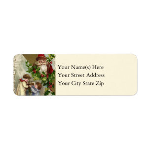 Étiquette Enfants accrochant Holly Vintage