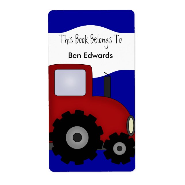 Étiquette Enfants Réserver Étiquettes Stickers Gra (Devant)