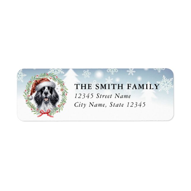 Étiquette English Setter Dog Return Address Labels (Devant)