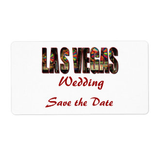 Étiquette Enregistrer la date/le Mariage de Las Vegas