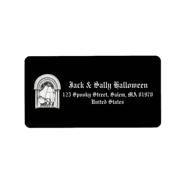 Étiquette Ensemble pour toujours Ghost Couple Adresse (Devant)