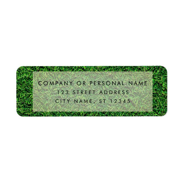 Étiquette Entrepôt de pelouse professionnel sur mesure (Devant)