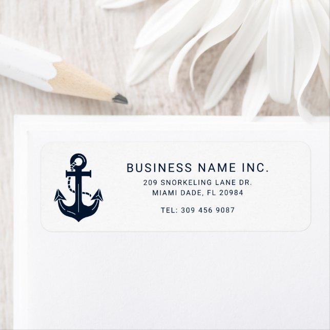 Étiquette Entreprise de navigation maritime personnalisée (En situation)