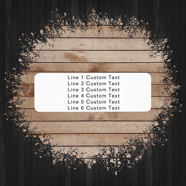 Étiquette Entreprise traditionnelle personnalisée 6 lignes d (Créateur téléchargé)