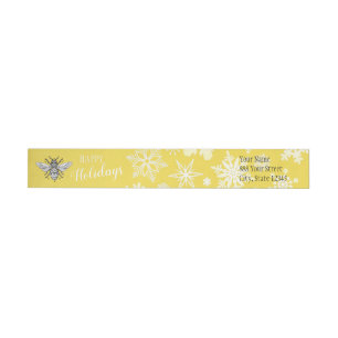 Étiquette enveloppant de la reine des abeilles  