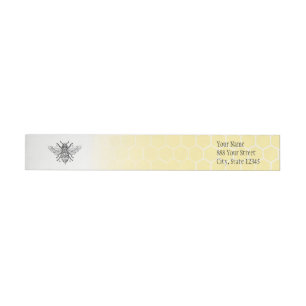 Étiquette enveloppant de la reine des abeilles  
