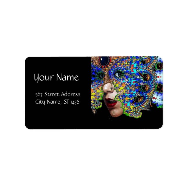 ÉTIQUETTE ÉPHÉMÉRAL / BLEU NOIR (Devant)