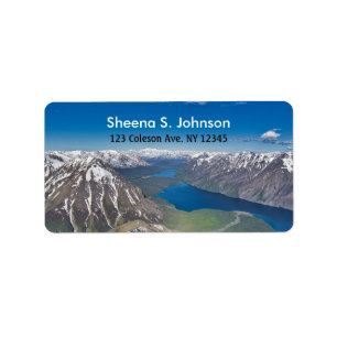 Étiquette Epic Aerial Mountain View Address Label