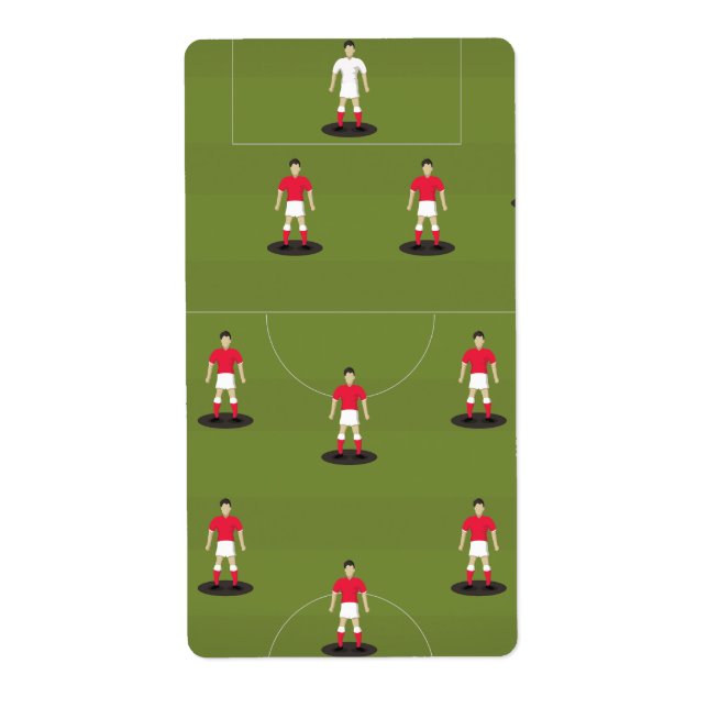Étiquette Équipe de football jouet (Devant)