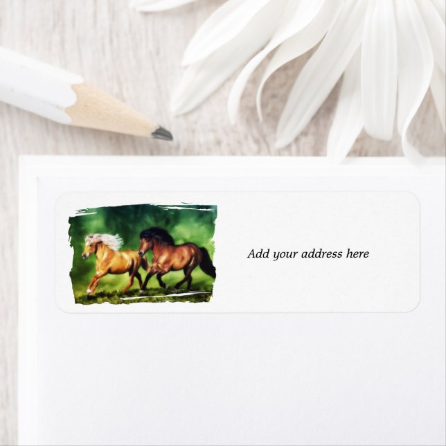 Étiquette Équipe de rêve - Chevaux islandais (En situation)