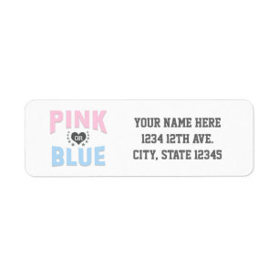 Étiquette Équipe ROSE ou BLEUE Révélation du sexe de bébé Sh