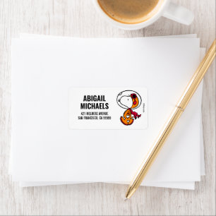 Étiquette ESPACE Astronaute de Snoopy
