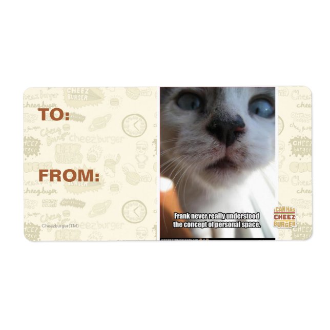 Étiquette Espace personnel (Devant)