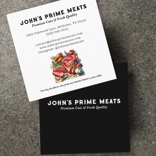 Étiquette et slogan de coupes de viande haut de ga (Créateur téléchargé)
