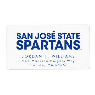 Étiquette État Spartans Wordmark de San Jose