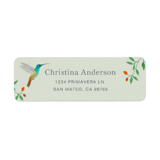 Étiquette Été de colibri Adresse