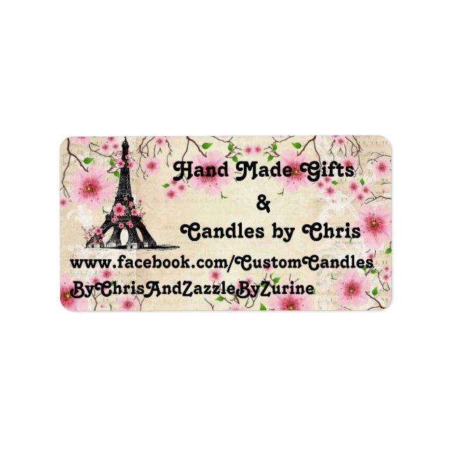 Étiquette Étiquette, Collection Paris (Devant)