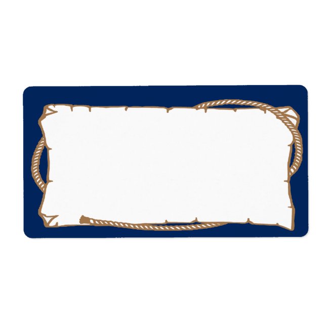 Étiquette Étiquette occidental avec nom de la part (Devant)