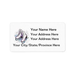 Étiquette Étiquette-Personnaliser d'adresse de patineur il