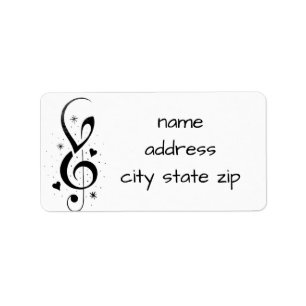 ÉTIQUETTE **ÉTIQUETTES D'ADRESSE DE RETOUR DE MUSIC LOVER**