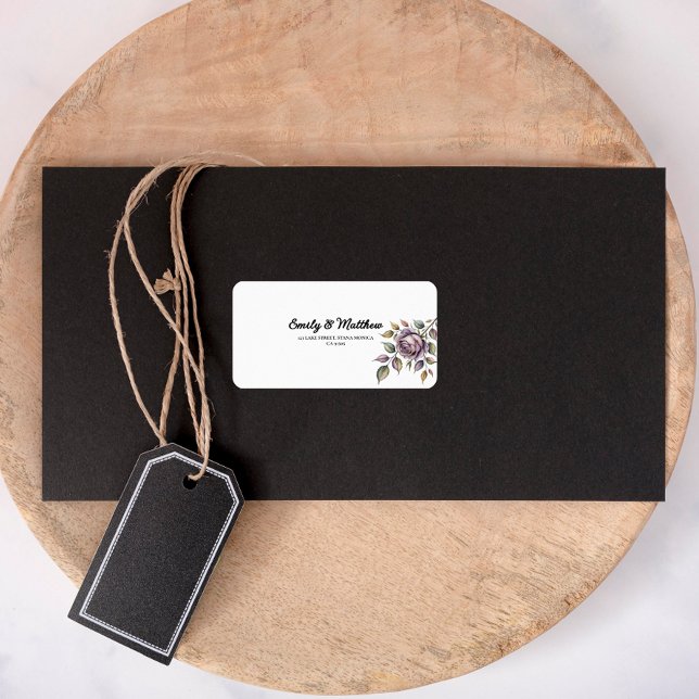 Étiquette Etiquettes d'adresse de retour du concepteur de Ro (Créateur téléchargé)